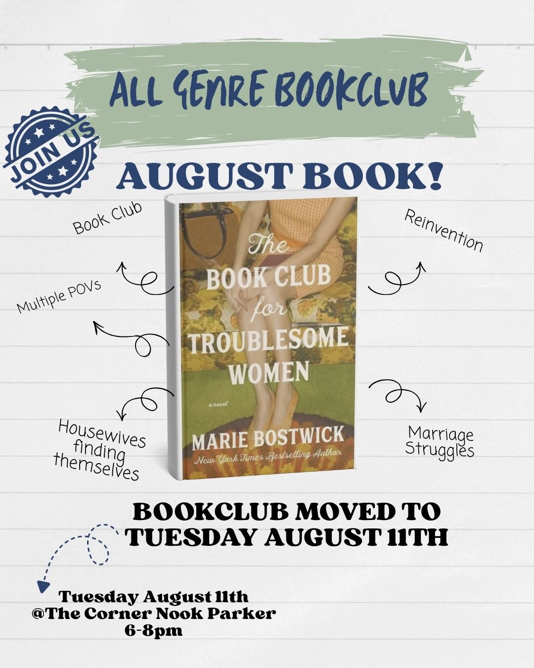 August All Genre Bookclub