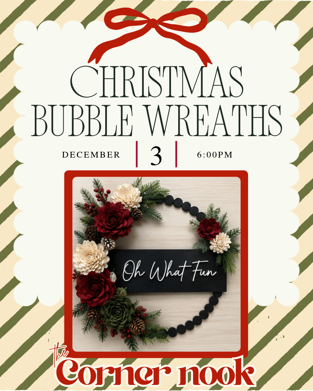Chirstmas Sola Flower Bubble Wreaths