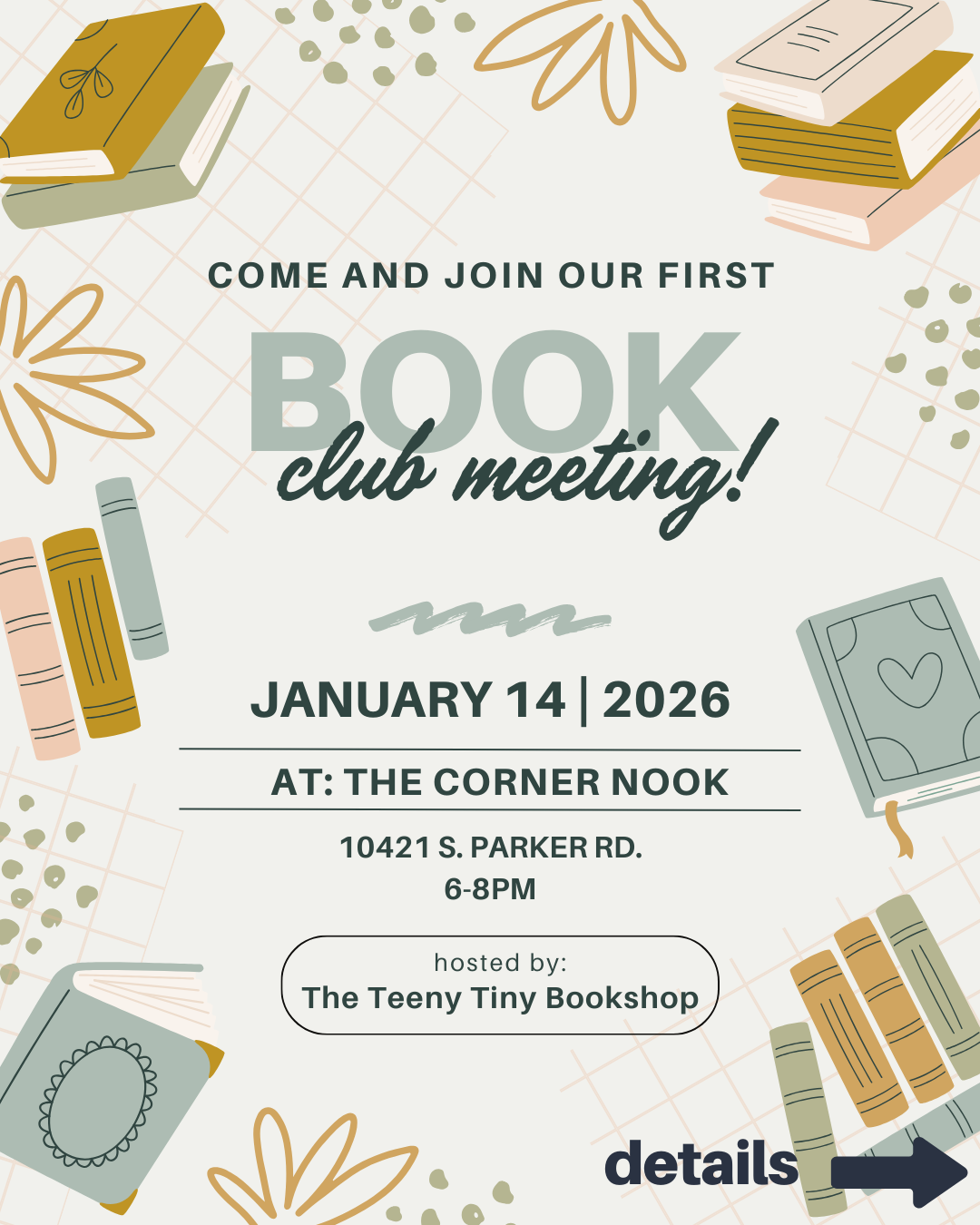 January Bookclub @ The Corner Nook