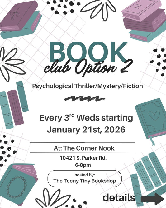 Psychological Thriller/Mystery/Fiction Bookclub @ The Corner Nook