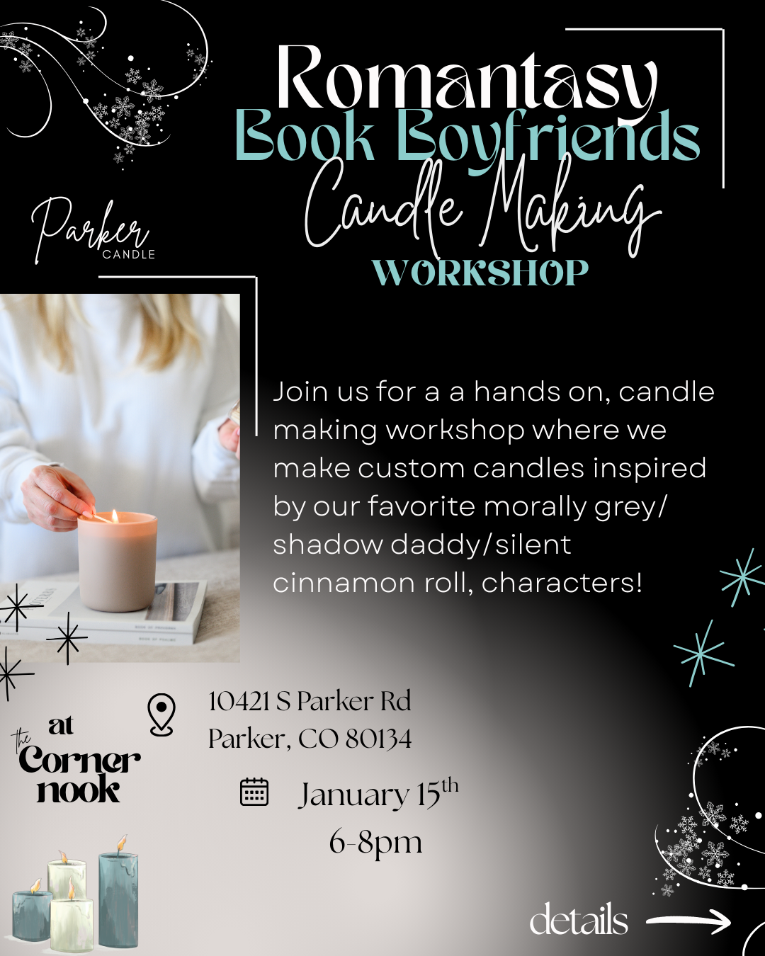 Romantasy 'Book Boyfriend' Candle Making Workshop