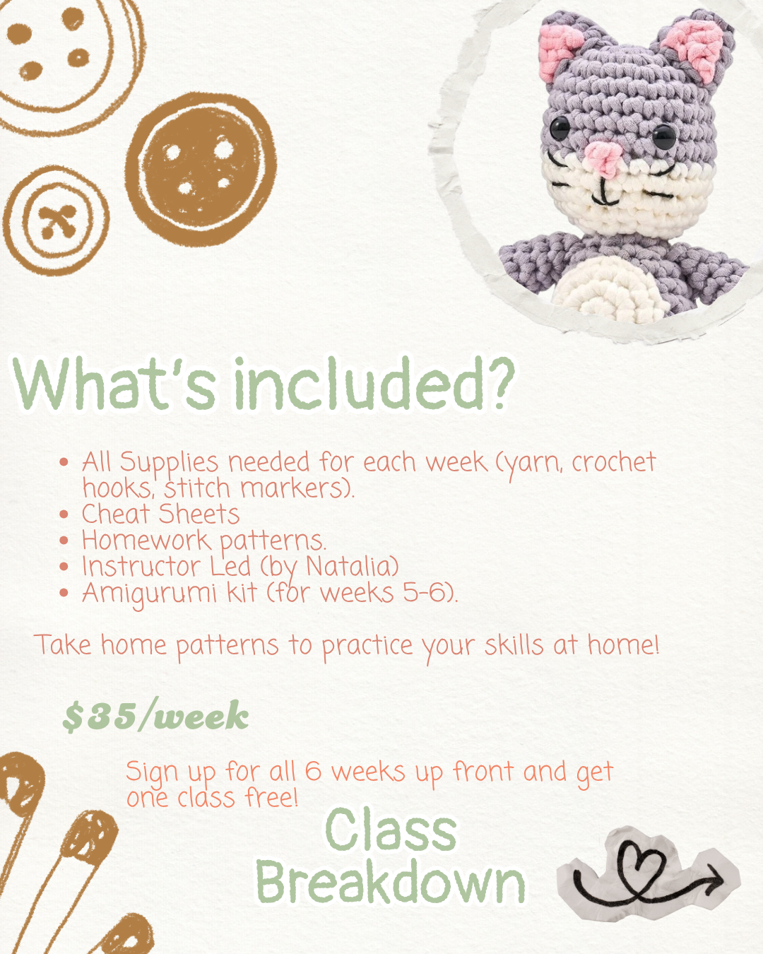 Learn to Crochet @ The Corner Nook