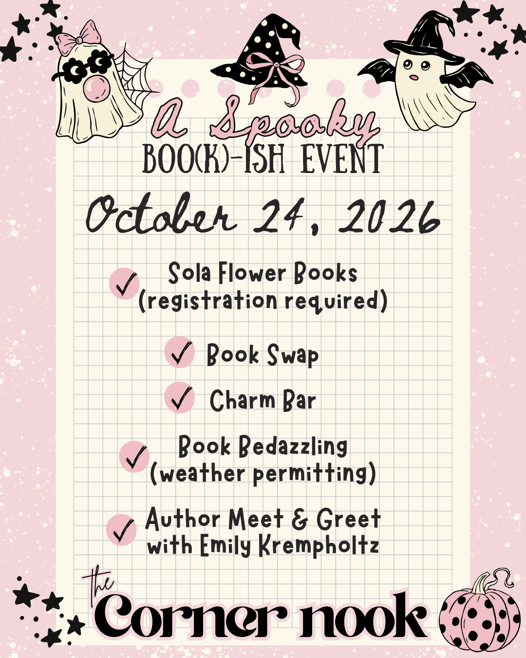 A BOO(k)ish Day - Sola Flower Registration