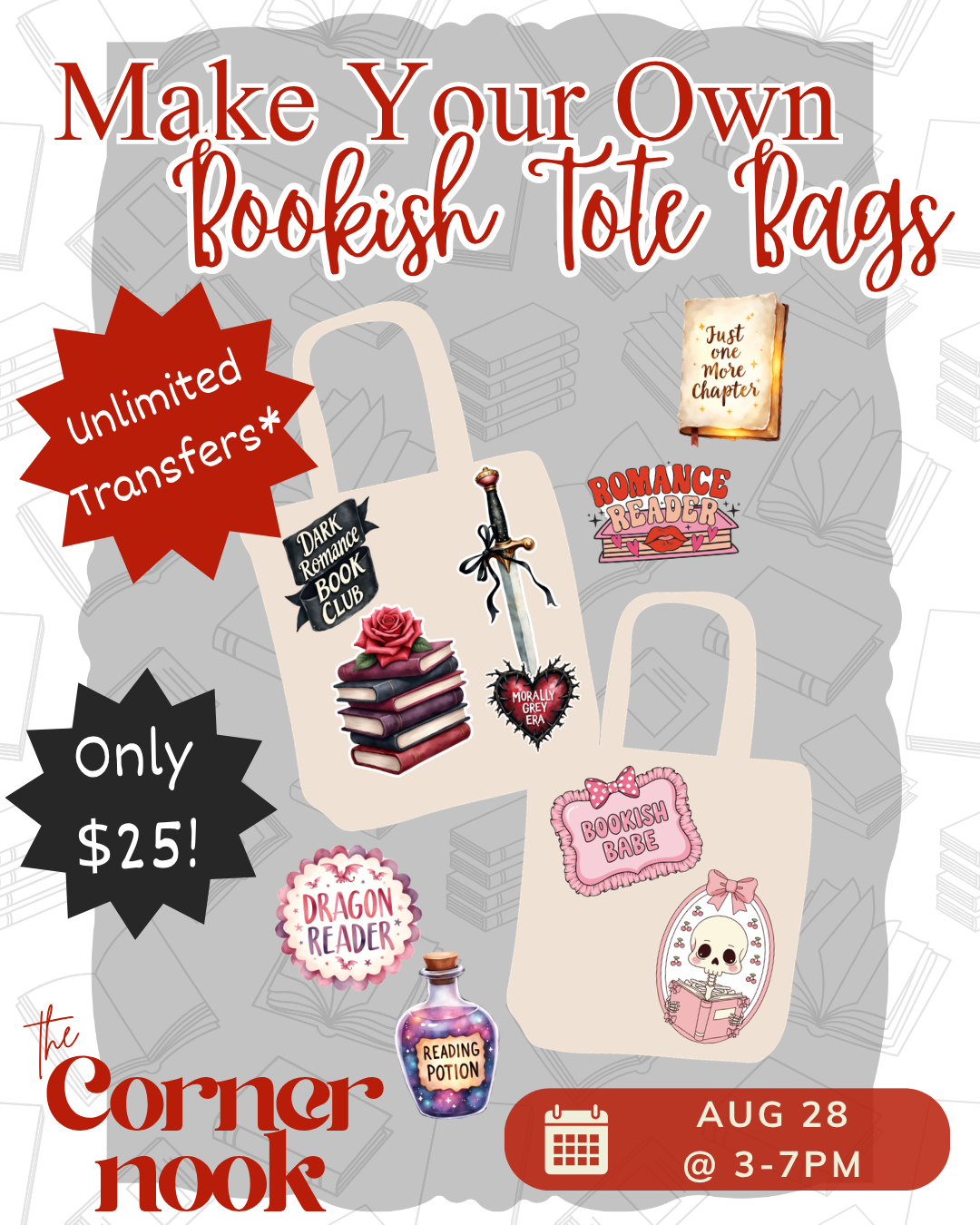 Make Your Own Bookish Tote Bag