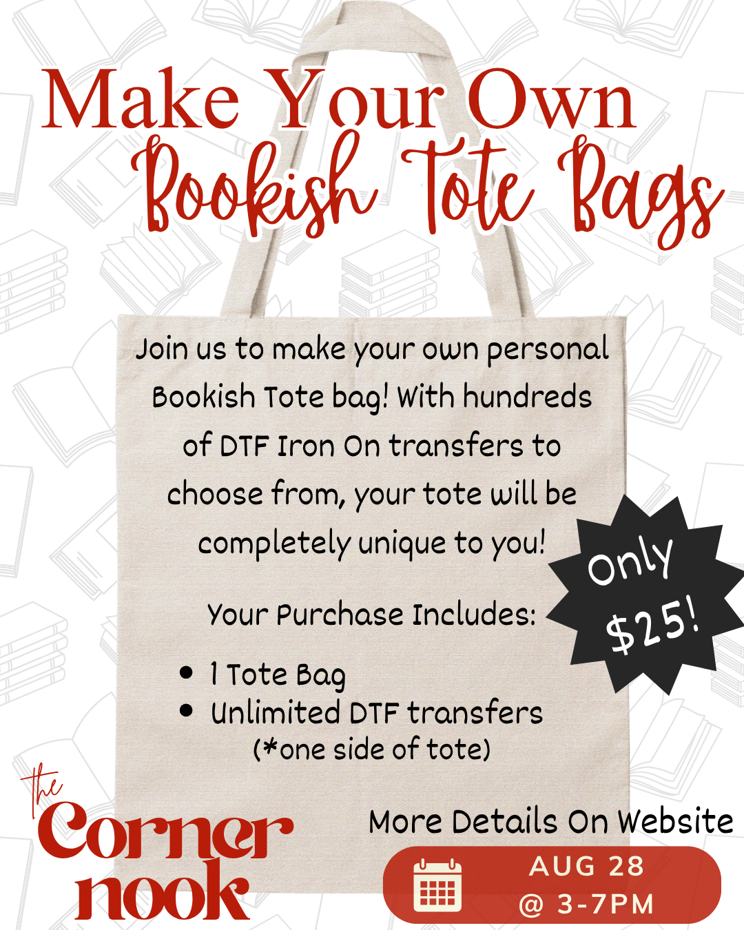 Make Your Own Bookish Tote Bag