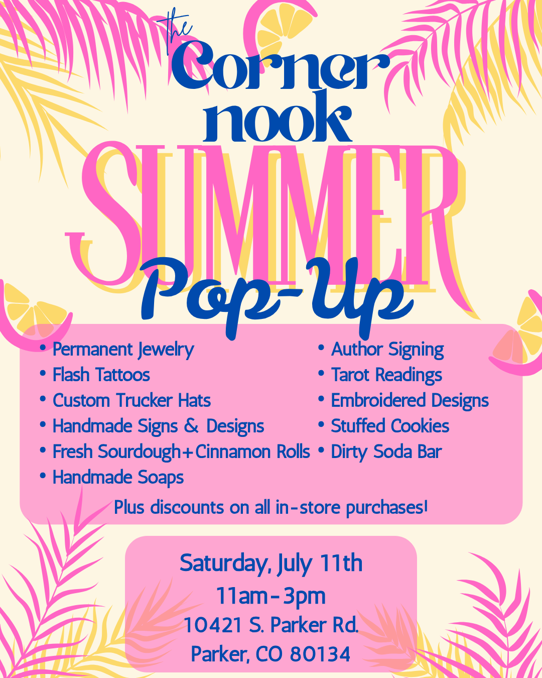 Summer Pop-up!