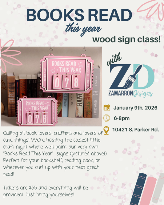 Books I've Read - Wood Sign Painting Workshop