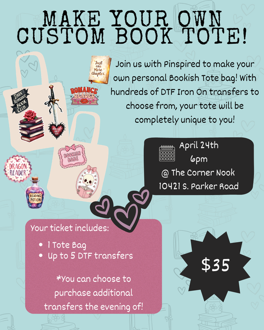Make your own Book Tote Bag! - 4.24.26