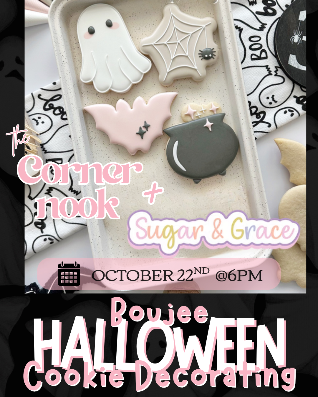 Halloween Cookie Decorating - 2 Days, 2 Styles